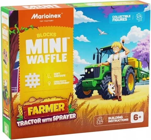 Marioinex Mini waffle Farmer – traktor s prskalicom (50 dijelova)