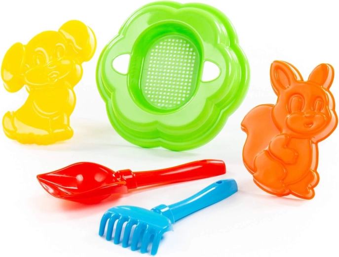 Sand Set with Sieve and Animal Molds