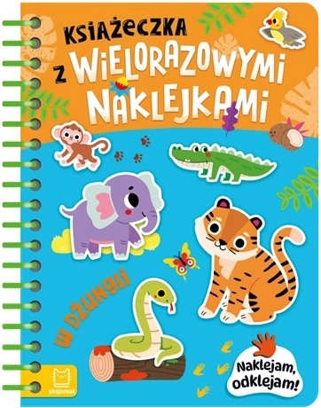 Activity book with reusable stickers – in the jungle