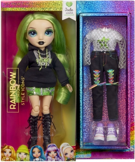 Rainbow High modna lutka Jade Hunter s 2 odjevne kombinacije