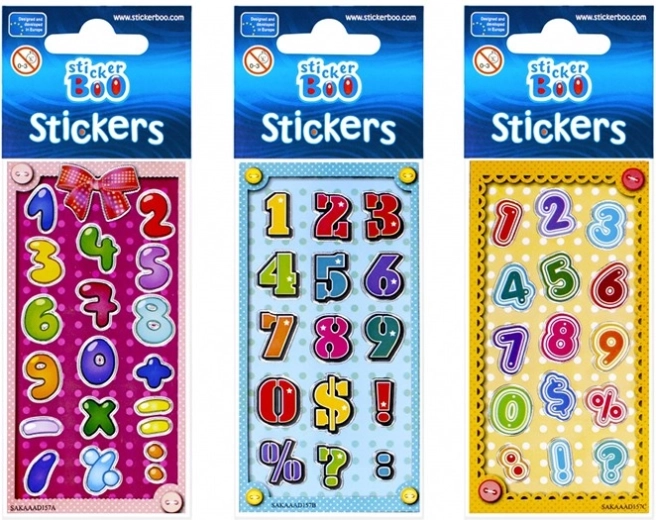 Naljepnice sa srebrnim rubom StickerBoo - 1 komad