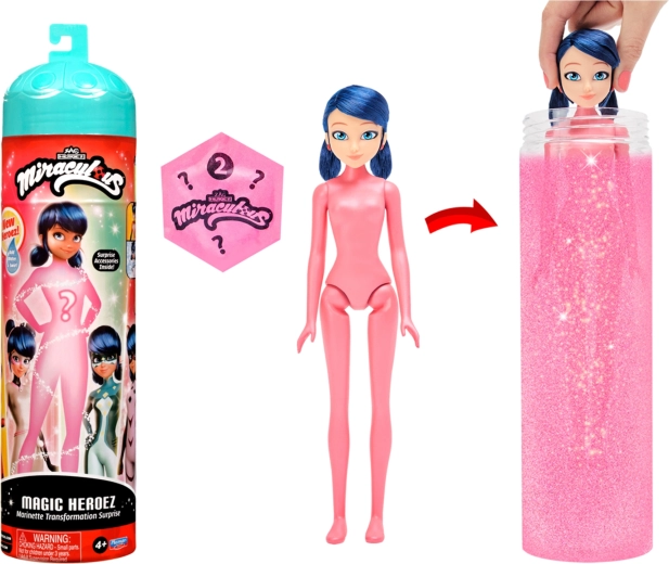 Miraculous Magic Heroez Marinette doll with magical transformation and accessories