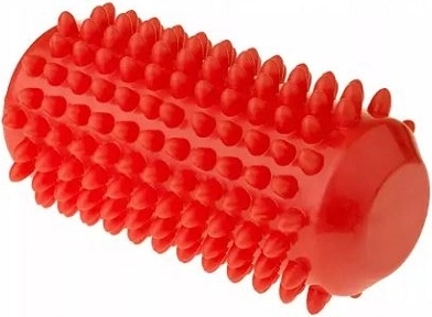 Fizjo rehabilitacijski masažni valjak s izbočinama 12,8 cm crveni