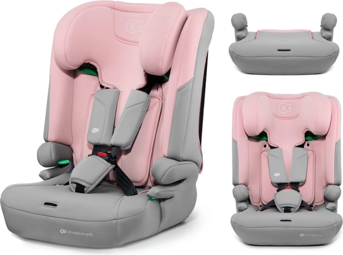 Kinderkraft I-comfy i-size autosjedalica 76–150 cm pink