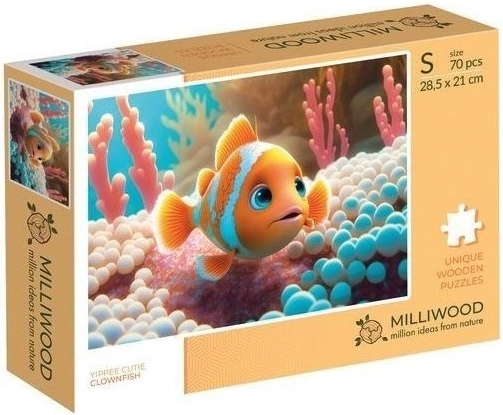 Milliwood Yippee cutie riba klaun – drvene puzzle