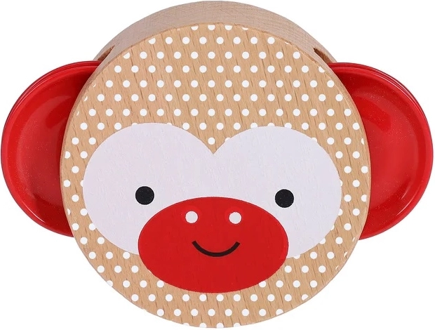 Drvena tamburina s majmunčićem PETIT COLLAGE