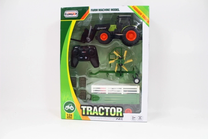 Dromader traktor na daljinsko upravljanje s prikolicom