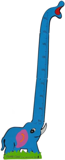 Pjenasti zidni dječji metar sa životinjama 70–160 cm samoljepljiv - 1 komad