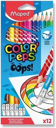Boje Maped Color'Peps Oops s gumicom 12 kom
