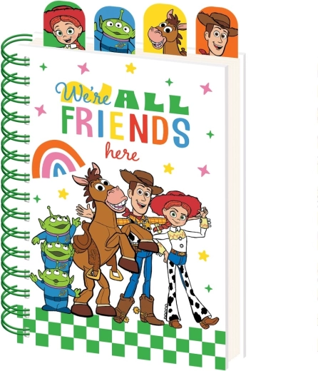 Toy Story spiralna bilježnica A5 s označivačima