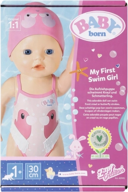 BABY born My First plivač – plivajuća lutka za vodene igre 30 cm