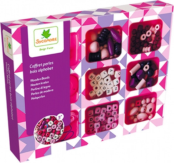 Set drvenih perli Abeceda