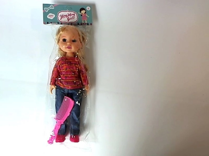 Lutka 33 cm s češljem