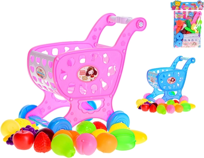 Children’s Shopping Cart with Fruit