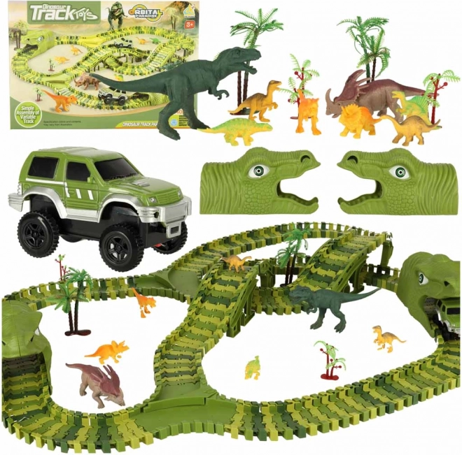 Utrkačka s dinosaurima i autima 240 dijelova