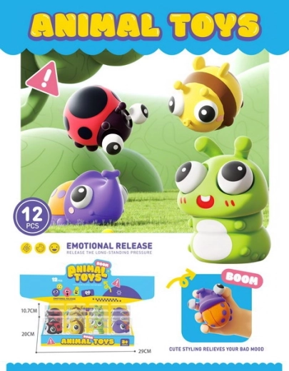 Stiskajući kukac 8,5 cm antistres igračka