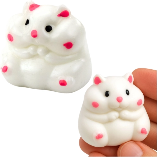 Antistresni squishy gniotek bijeli hrčak 5 cm