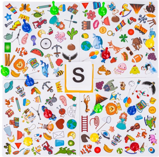 Double-sided game board full of pictures