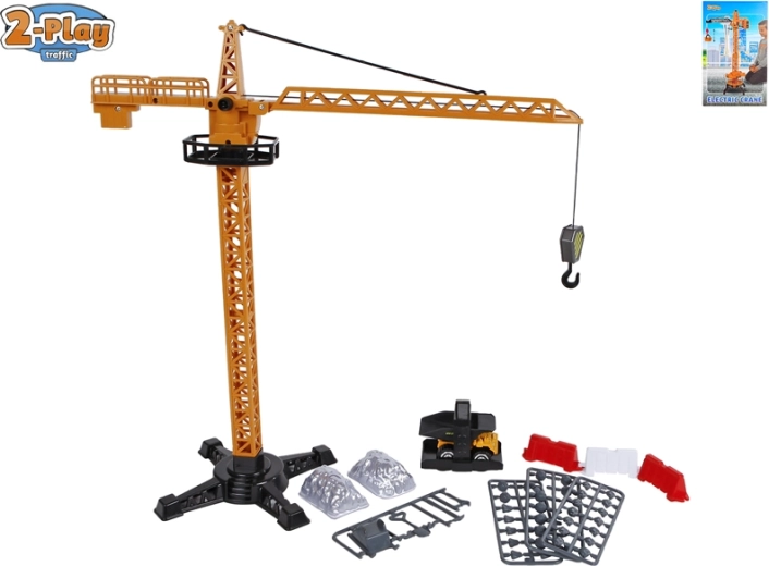 2-Play građevinski dizalica s građevinskim vozilom i dodacima 40 cm