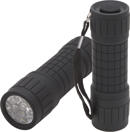 LED flashlight with 9 LEDs, 9.7 cm
