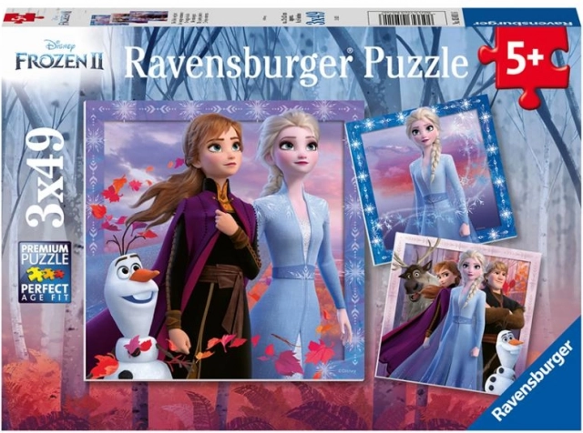 Ravensburger puzzle Snježno kraljevstvo 2: Putovanje 3x49 dijelova