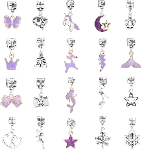 Rich set of pendants and charm motifs