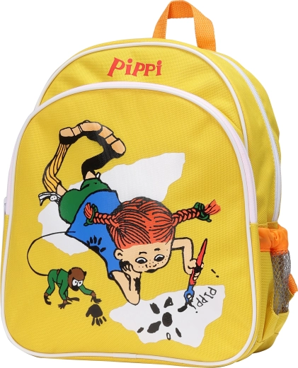 Dječji ruksak Pipi Duga Čarapa žuti