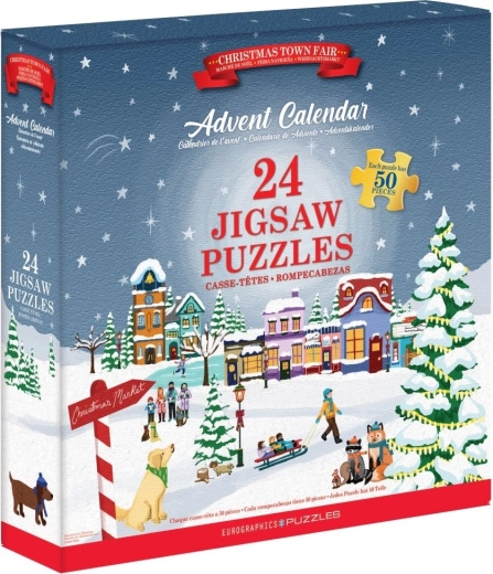 Adventski kalendar: Božićni vašar puzzle 24x50 dijelova