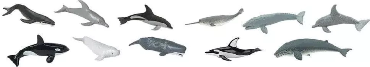 Safari Ltd. whales and dolphins – set of 48 figurines