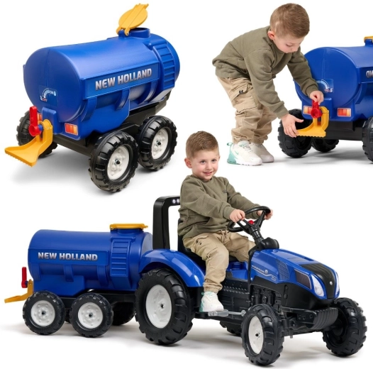 Falk prikolica cisterna s slavinom NEW HOLLAND – plava