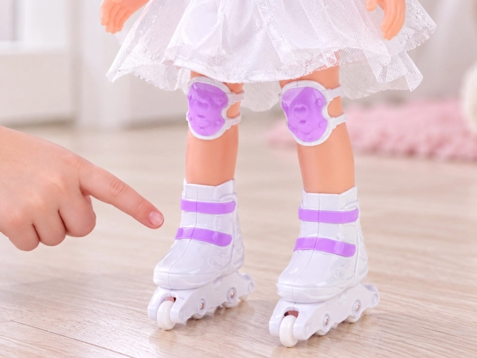 Roller skating and dancing