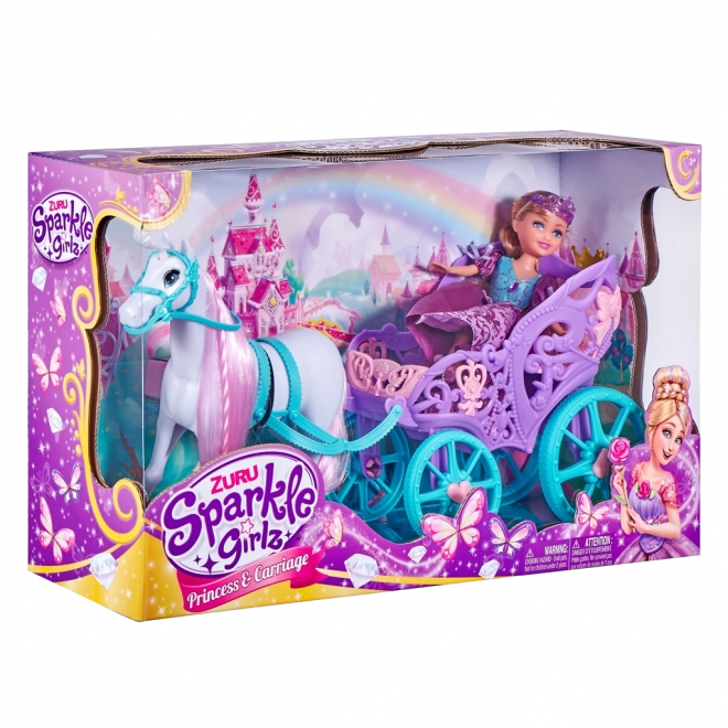Princeza SPARKLE GIRLZ s konjem i kočijom