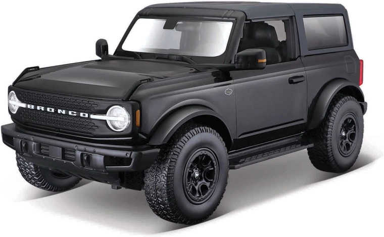 Ford Bronco Wildtrak 2021 metalni model crni 1:18