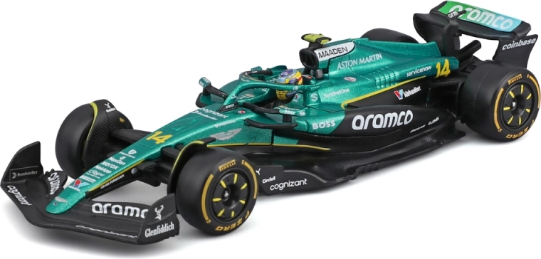 Bburago Aston Martin AMR25 2025 #14 Fernando Alonso 1:43 u dekorativnoj kutiji