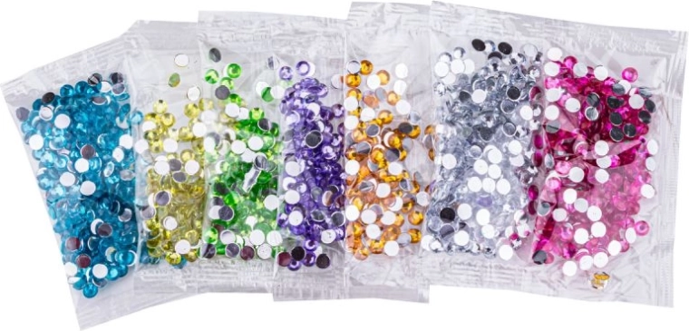 Sorted gems in 7 colors