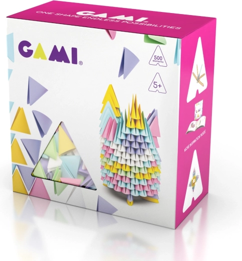 Konstrukcijski set MELI Gami Pink – kreativni origami set od 500 dijelova