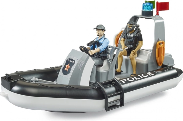 Igračka policijski čamac s figuricama