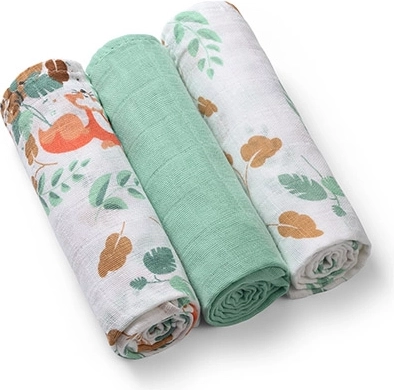 Babyono muslinske pelene Super Soft mint 70 × 70 cm 3 kom