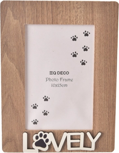Drveni foto okvir Lovely Cat 10 × 15 cm
