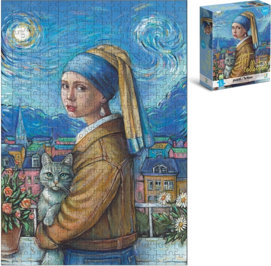 Puzzle Djevojka s bisernom naušnicom 500 dijelova (47 × 33 cm) u kutiji