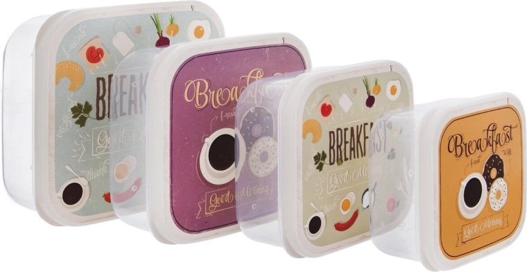 Kutije za užinu Child Breakfast, set 4 kom