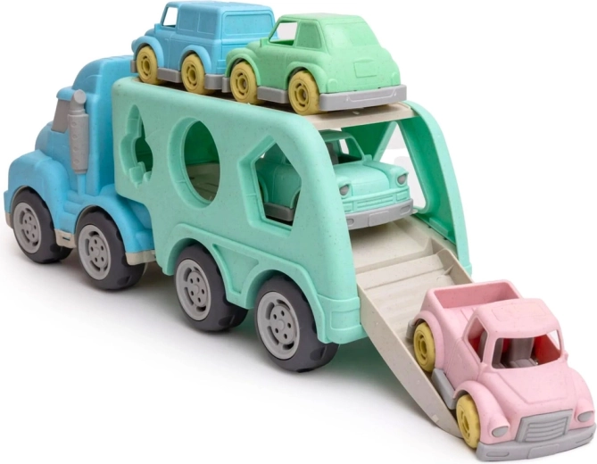 Transporter s rampom i autićima