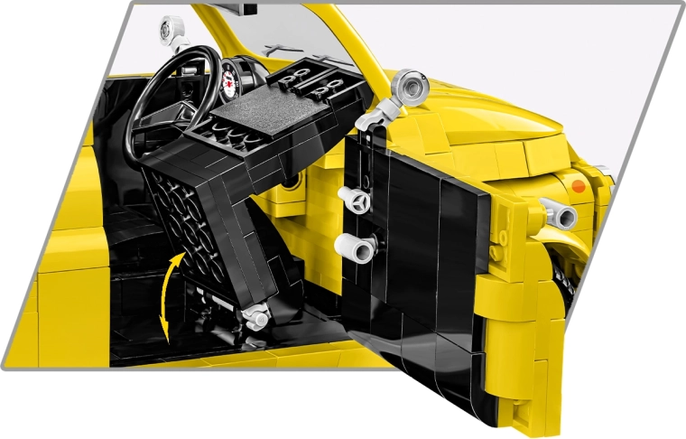 Detailed interior and functional steering