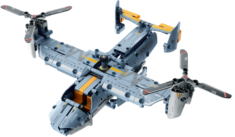 Model zrakoplova Osprey (tilt-rotor) kao spasilački/transportni stroj