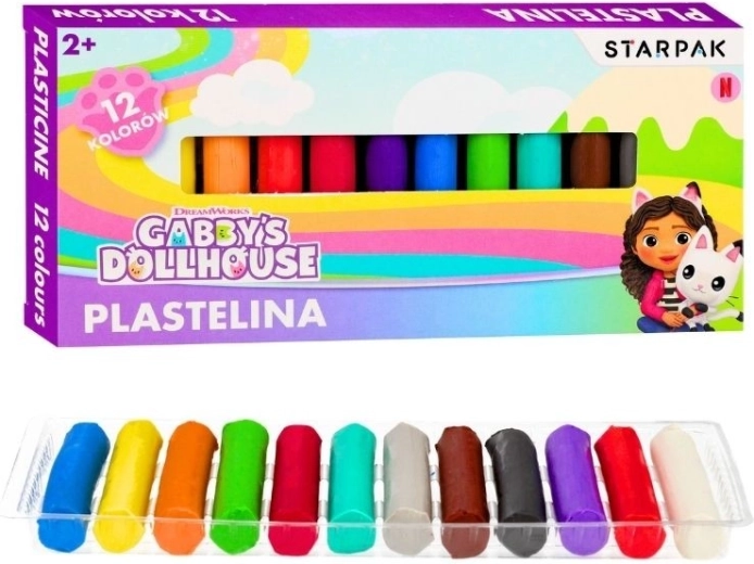 Plastelin Gabby’s Dollhouse – 12 boja