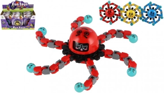 Svjetleći žiroskopski spinner 7 cm – mehanički antistresni fidget za djecu