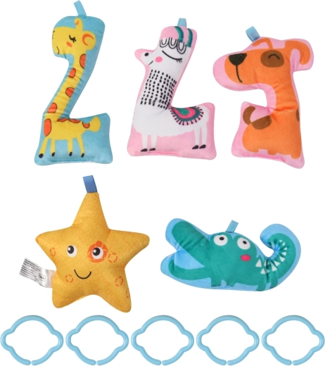 Hanging toys for sensory development and grasping