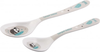 Canpol babies Melaminske žličice EXOTIC ANIMALS 2 kom sive