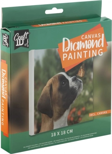 Grafix Dijamantno slikanje Štene 18x18 cm