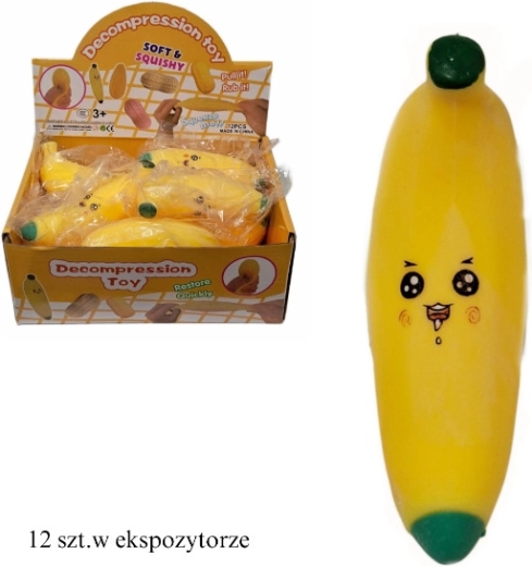 Anti-stress squeeze banana - 1 piece